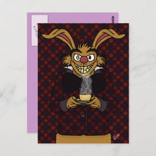 March Hare Postcard Briefkaart (Voorkant / Achterkant)