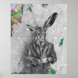 March Hare Poster Alice in het Wonderland Poster