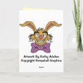 March Hare Wenskaart Kaart (Achterkant)