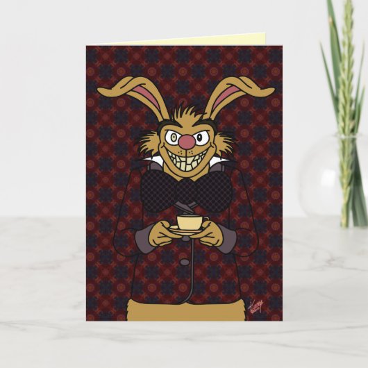 March Hare Wenskaart Kaart (Voorkant)
