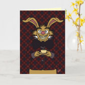 March Hare Wenskaart Kaart (Gele Bloem)