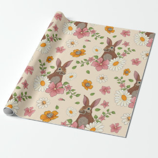 March Hare wrapping Paper Cadeaupapier