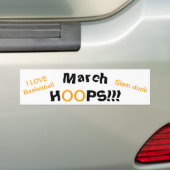 March HOOPS Basketbal bumpersticker (Op auto)