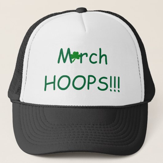 March HOOPS Green Shamrock Trucker Pet (Voorkant)