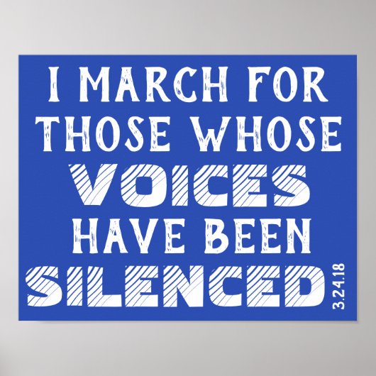 March: I march...poster Poster (Voorkant)
