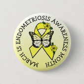March is Endometriosis Month Button (Voorkant)