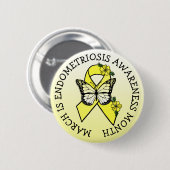 March is Endometriosis Month Button (Voorkant /achterkant)