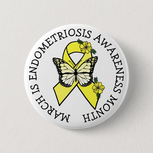 March is Endometriosis Month Button (Voorkant)