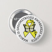 March is Endometriosis Month Button (Voorkant /achterkant)