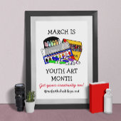 March is het Poster van Youth Art Month