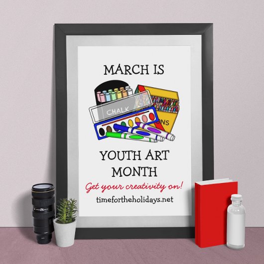 March is het Poster van Youth Art Month