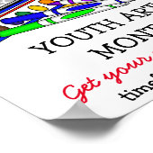 March is het Poster van Youth Art Month (Hoek)
