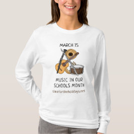 March is Muziek in onze schoolmaand T-shirt