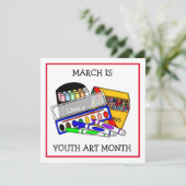 March is Youth Art Month | Kunst voor je kind toev (Staand voorkant)