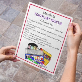 March is Youth Art Month | Onderwijs-Poster Flyer