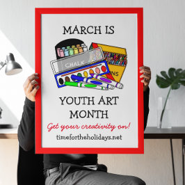 March is Youth Art Month Poster