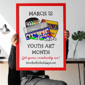 March is Youth Art Month Poster