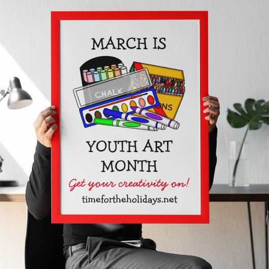 March is Youth Art Month Poster