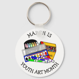 March is Youth Art Month Sleutelhanger