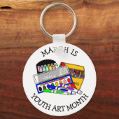March is Youth Art Month Sleutelhanger (Voorkant)