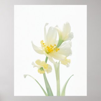 March Jonquil Geboorte Bloem Poster