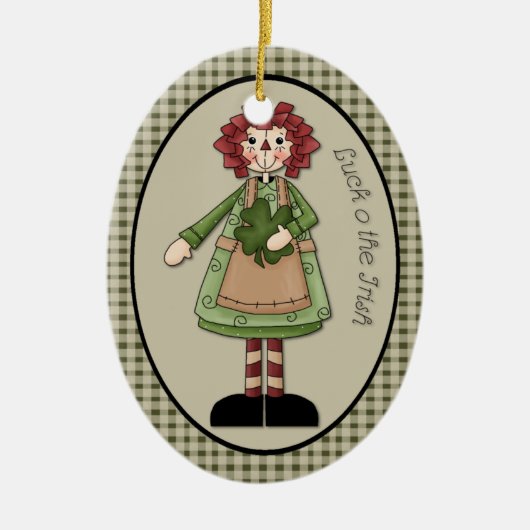 March "Luck O' the Irish" Annie Ornament (Voorkant)