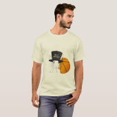 March Mad Hare Basketbal T-shirt met eigen tekst (Voorkant volledig)