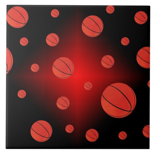 March Madness Basketball Ceramic Tegel Tegeltje (Voorkant)