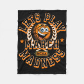 March Madness laat basketbal NCAA spelen Fleece Deken (Voorkant)