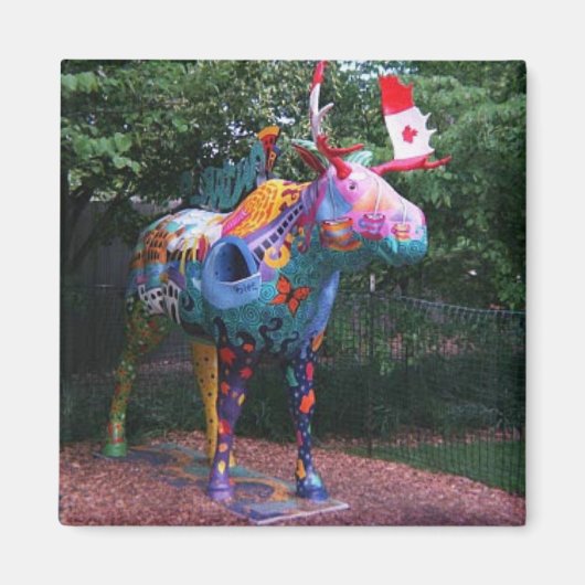 March of Moose Chicago Art Magneet (Voorkant)