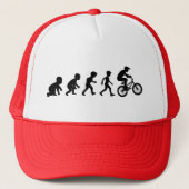 March of Progress Human Evolution Bikers Pet (Voorkant)