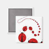 March of the Lady Bugs Magneet (Voorkant / Achterkant)