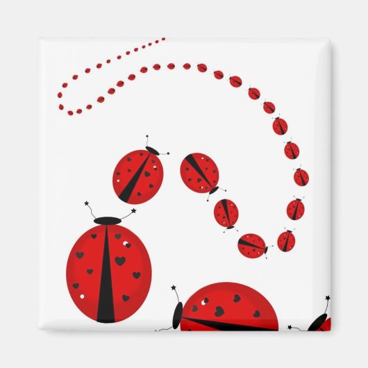 March of the Lady Bugs Magneet (Voorkant)
