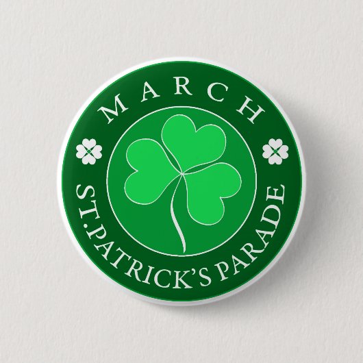 March Patrick Parade Ronde Button 5,7 Cm (Voorkant)