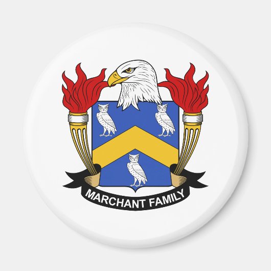 Marchant Family Crest Magneet (Voorkant)