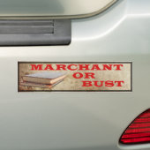 Marchant of Bust. Bumpersticker (Op auto)