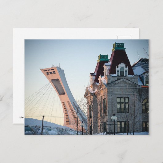 Marché Maisonneuve en Stade Olympique Briefkaart (Voorkant / Achterkant)