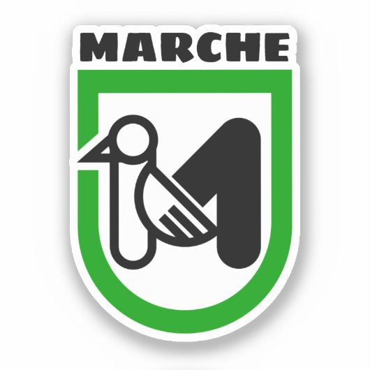 Marche-wapen (Italië) Sticker (Voorkant)