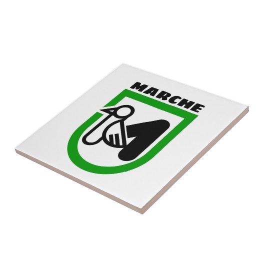 Marche-wapen (Italië) Tegeltje (Zijkant)