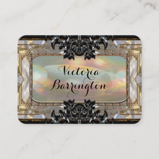 Marchelayne 2,5-inch Pearl Professional-ronde Visitekaartje (Voorkant)