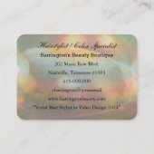 Marchelayne 2,5-inch Pearl Professional-ronde Visitekaartje (Achterkant)