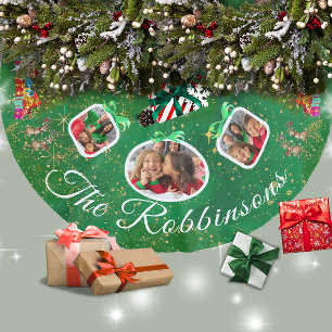 Marcheren Feestelijke Rendier Green 3 Photo Tree R Kerstboom Rok