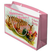 marcheren paashaas en kippen groot cadeauzakje (Achterkant Gekanteld)