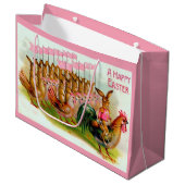 marcheren paashaas en kippen groot cadeauzakje (Voorkant Gekanteld)