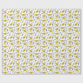 Marcherende bariton Muzieknoten Treble Clefs Cadeaupapier (Vlak)