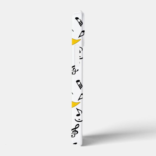 Marcherende bariton Muzieknoten Treble Clefs Case-Mate iPhone Case (Achterkant / Rechts)