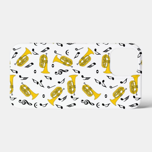 Marcherende bariton Muzieknoten Treble Clefs Case-Mate iPhone Case (Achterkant (horizontaal))