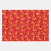 Marcherende bariton Muzieknoten Treble Clefs Inpakpapier Vel (Voorkant 3)