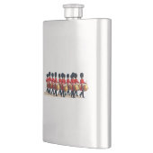 Marcherende Drummers in Rode Uniformen Flacon (Links)