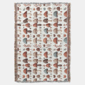 marcherende paddenstoelen deken (Voorkant Verticaal)